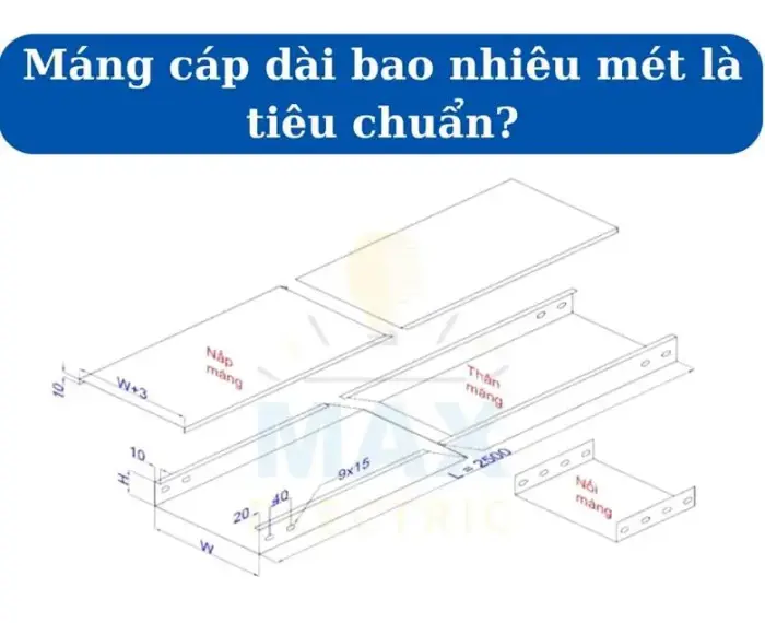 Chiều dài tiêu chuẩn máng cáp composite - bí quyết chọn đúng